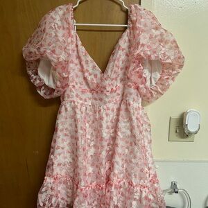 Floral Lulus Babydoll Dress